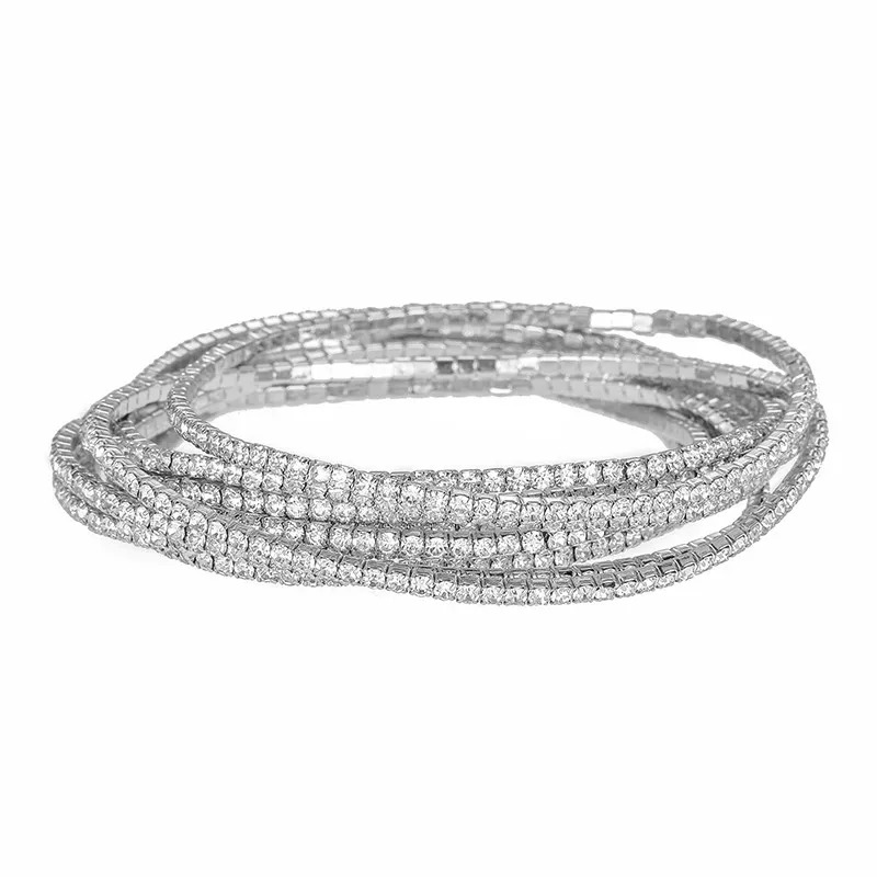 Rhinestone Stretch Bracelet 7030003